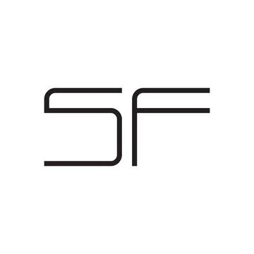 Sf initial letter vector logo icon Stock Illustration