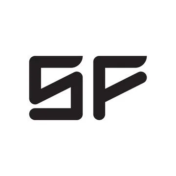 Sf initial letter vector logo icon Stock Illustration