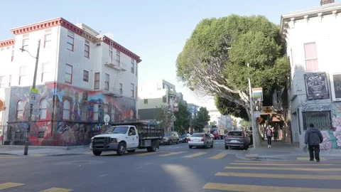 SF Mission District Timelapse Video stock 96706207