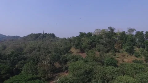 SFF Drone Wat Khao Suwan Khiri Sukhothai Historical Park Sukhothai 12112017 Vídeo Stock 331590859