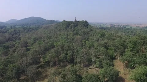 SFF Drone Wat Khao Suwan Khiri Sukhothai Historical Park Sukhothai 12112017 Vídeo Stock 331590904