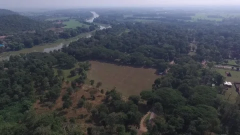 SFF Drone Wat Khao Suwan Khiri Sukhothai Historical Park Sukhothai 12112017 Vídeo Stock 331590915