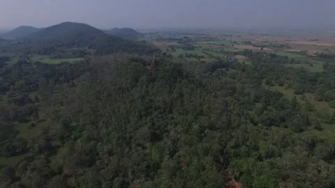 SFF Drone Wat Khao Suwan Khiri Sukhothai Historical Park Sukhothai 12112017 Vídeos de archivo 331590924