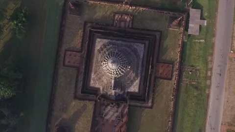 SFF Drone Wat Phra Si Rattana Mahathat Sukhothai 12112017 010 DJI 0050 8 Stock Footage 331129448