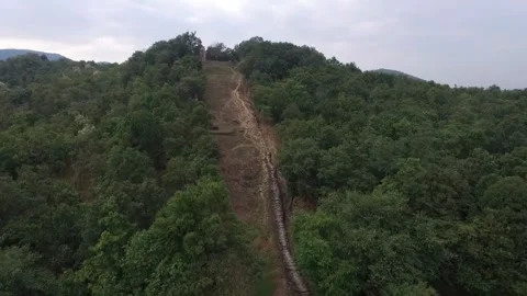 SFF Drone Wat Saphan Hin Sukhothai Historical Park Sukhothai 12112017 010 DJ Stock Footage 331136405