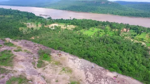 SFF Pha Taem National Park Ubon Ratchathani 07312017 008 DJI 0111 1 Stock Footage 343885527