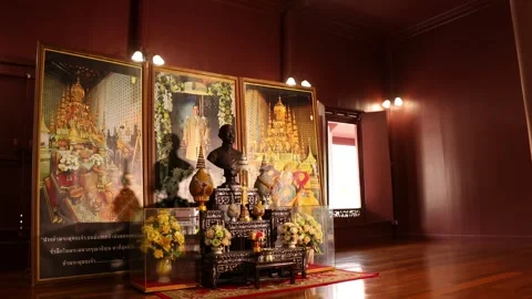 SFF Phra Tamnak Daeng Wat Khemaphirataram Bangkok 11132017 010 MVI 1232 Stock Footage 327530391