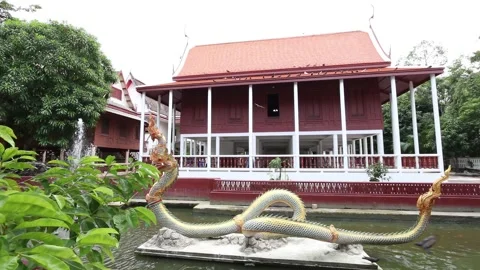 SFF Phra Tamnak Daeng Wat Khemaphirataram Bangkok 11132017 010 MVI 1222 Stock Footage 327530403