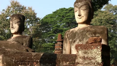 SFF Reclining Buddha Kamphaeng Phet 12102017 010 MVI 3653 Stock Footage 324568985