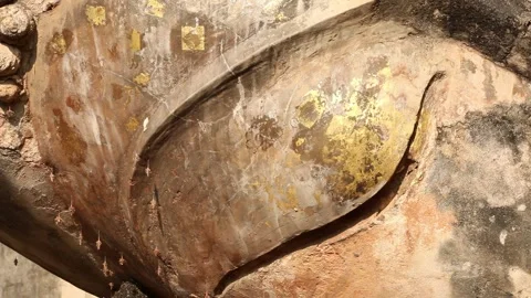 SFF Reclining Buddha Kamphaeng Phet 12102017 010 MVI 3665 Stock Footage 324569341