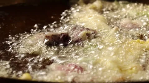 SFF Thai deep fried flowers Bangkok 11242562 020 MVI 6861 Video stock 340418088