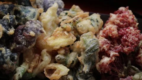 SFF Thai deep fried flowers Bangkok 11242562 020 MVI 6893 Stock Footage 340418156