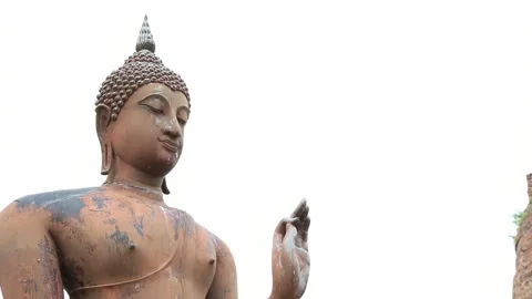 SFF Walking Buddha statue Wat Sa Si Sukhothai Historical Park 12082017 010 M Video stock 334953465