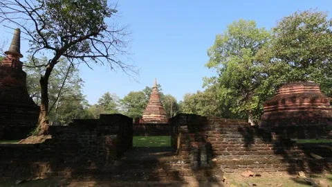 SFF Wat Phra Borommathat Kamphaeng Phet 12102017 010 MVI 3733 Stock Footage 326063448