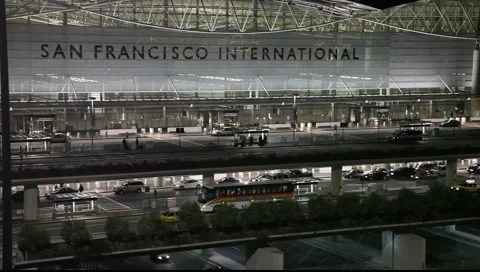 SFO Airport 스톡 동영상 1072745