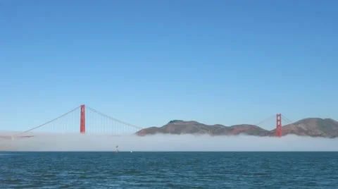 SFO Golden Gate Stock Footage 888296