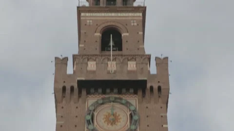 Sforza  castle Video stock 48146091