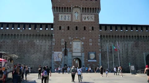 Sforza Castle 스톡 동영상 132356697