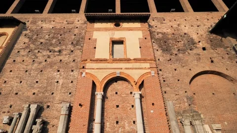 Sforza castle, Milan. Stock Footage 172252722