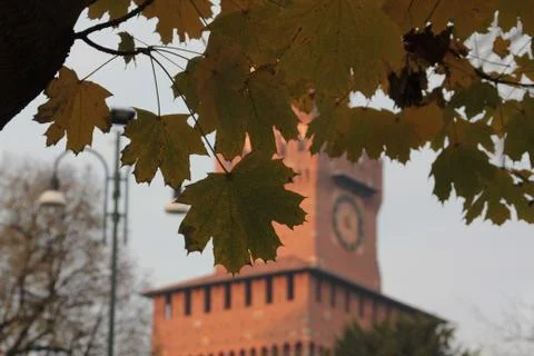 Sforza castle Stock Photos