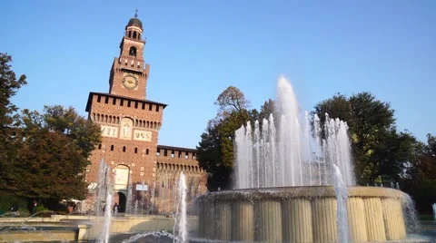 Sforzesco castle Stock Footage 68823024