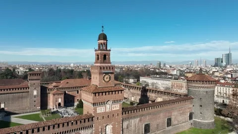 Sforzesco Castle Stock Footage 259656913