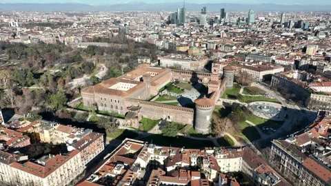 Sforzesco Castle Stock Footage 259657855