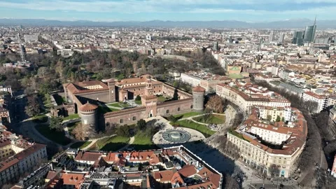 Sforzesco Castle Stock Footage 259659119