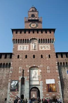 Sforzesco Castle Stock Photos