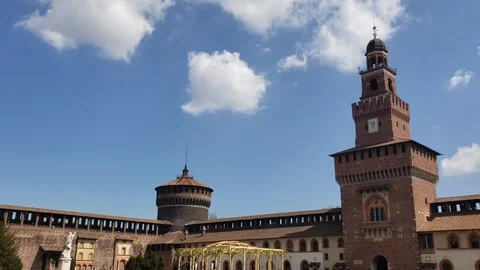 Sforzesco Castle WS Vidéo 122244260