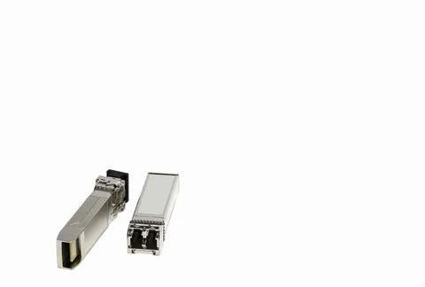 Sfp module on a white isolated background. Stock Photos