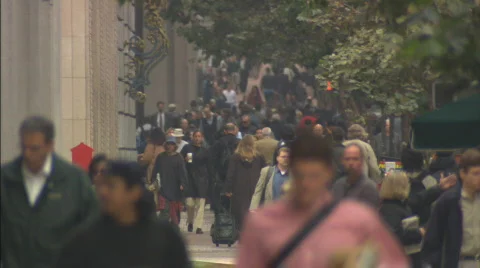 SFPedestrians XLS1 Stock Footage