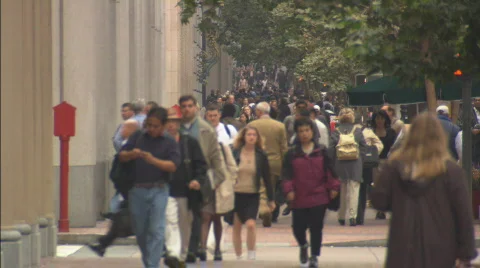 SFPedestrians XLS2 Stock Footage