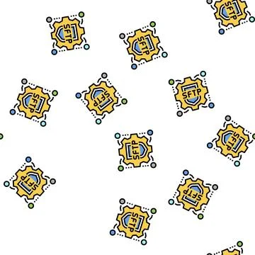 Sftp label vector seamless pattern sign イラスト素材