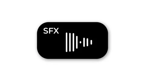 SFX Dark Audio Badge Stock Footage 340305876