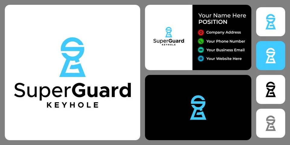 SG LOCK LOGO Stock Illustration