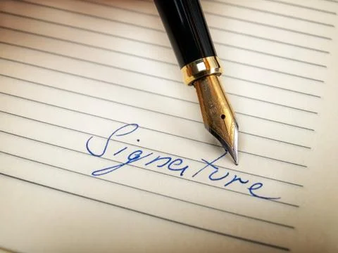 Sginature Stock Photos