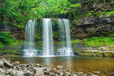 Sgwd yr Eira waterfall Foto stock