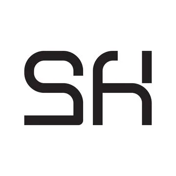 Sh initial letter vector logo icon Stock Illustration