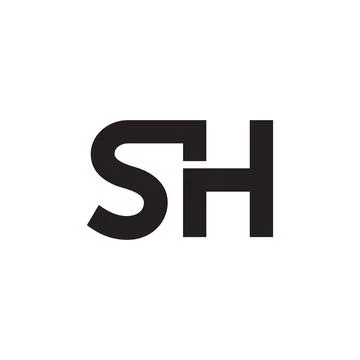 Sh initial letter vector logo Stock-Illustration