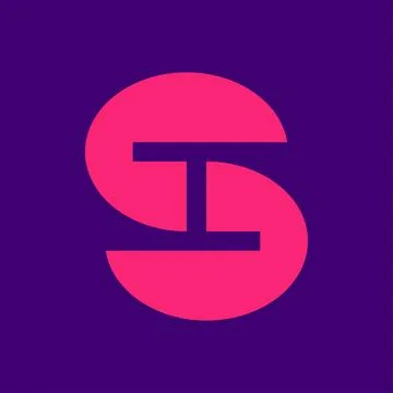 SH Lettermark Logo Stock Illustration