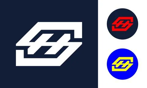 SH Technology vector logo Stock Illustration