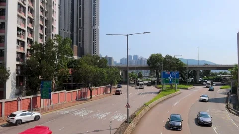 Sha Tsui Road, Tsuen Wan, Hong Kong Stock Footage 315213138
