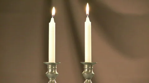 Shabat candles 2 스톡 동영상 600508