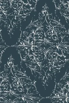 Shabby abstract damask seamless vector victorian pattern wallpapper Stock Illustration