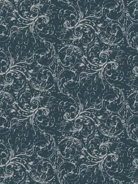 Shabby abstract damask seamless vector victorian pattern wallpapper Illustrazione stock