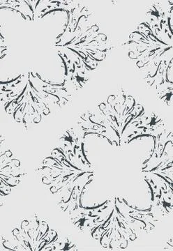 Shabby abstract damask seamless vector victorian pattern wallpapper 스톡 일러스트