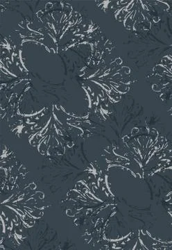 Shabby abstract damask seamless vector victorian pattern wallpapper Stock Illustration