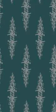Shabby abstract damask seamless vector victorian pattern wallpapper Stock Illustration