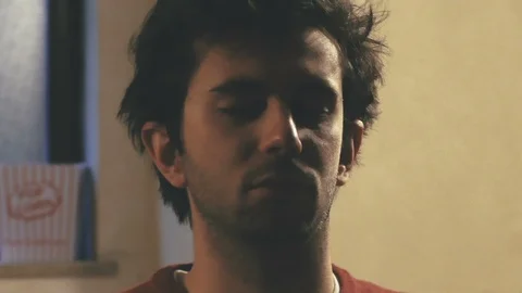 Shabby Boy Panting Stock Footage 87203535